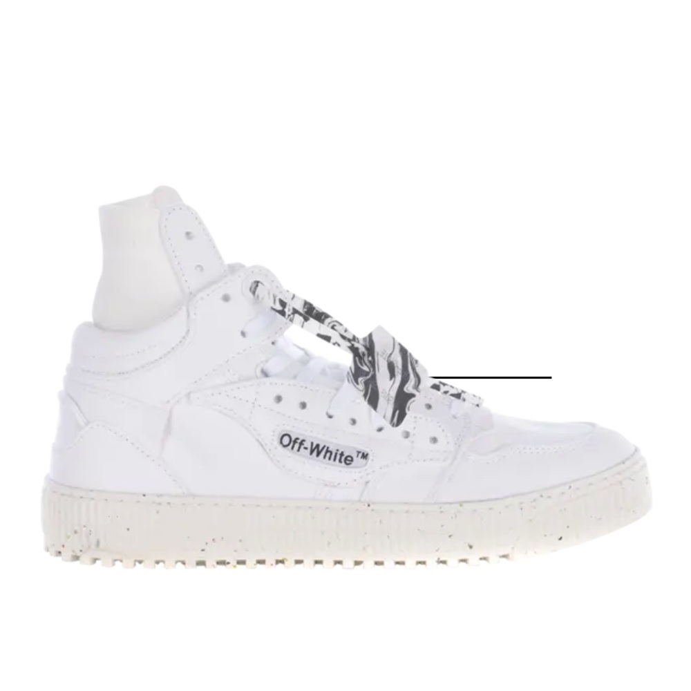 Off-White - White Canvas Off-Court 3.0 High-Top Sneakers